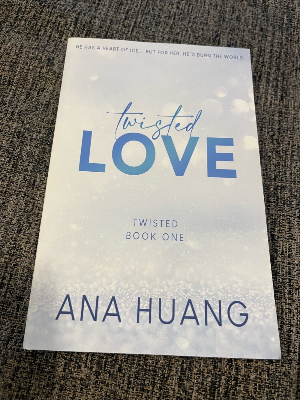 'Twisted Love' Decorative Book Art Print - Blue